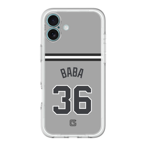 スリムプロテクションプレミアムケース［ 読売ジャイアンツ - #36 BABA - ビジター ］