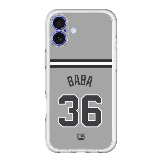 スリムプロテクションプレミアムケース［ 読売ジャイアンツ - #36 BABA - ビジター ］