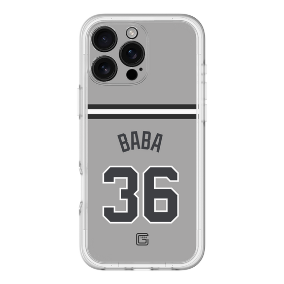 スリムプロテクションプレミアムケース［ 読売ジャイアンツ - #36 BABA - ビジター ］