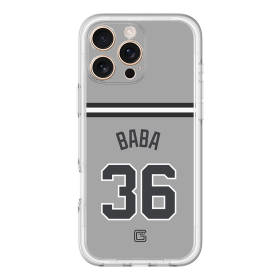 スリムプロテクションプレミアムケース［ 読売ジャイアンツ - #36 BABA - ビジター ］