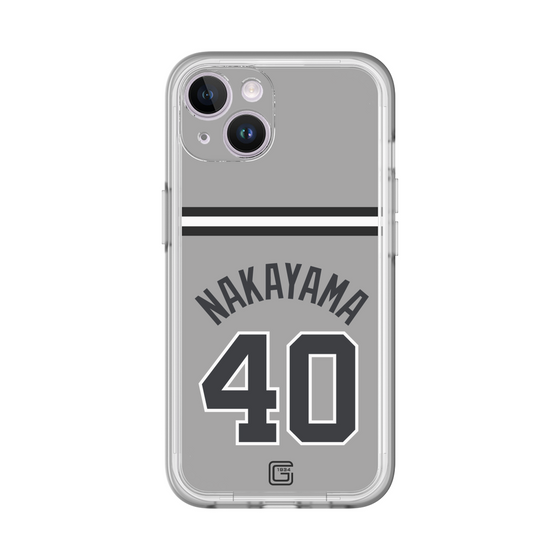 スリムプロテクションプレミアムケース［ 読売ジャイアンツ - #40 NAKAYAMA - ビジター ］