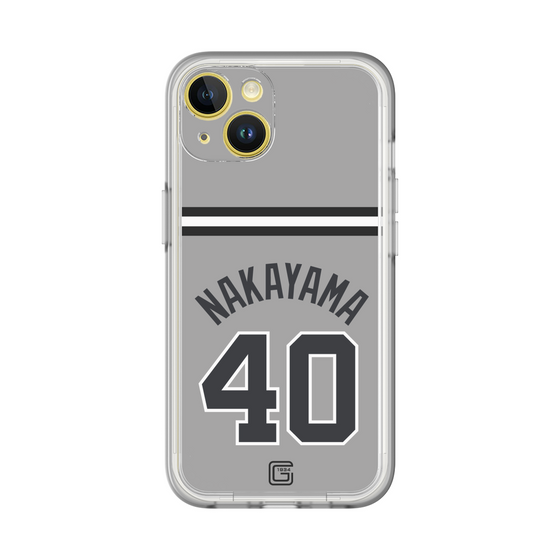スリムプロテクションプレミアムケース［ 読売ジャイアンツ - #40 NAKAYAMA - ビジター ］