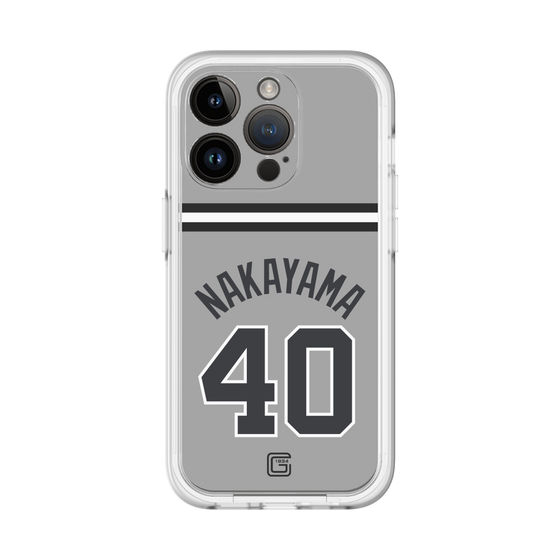 スリムプロテクションプレミアムケース［ 読売ジャイアンツ - #40 NAKAYAMA - ビジター ］