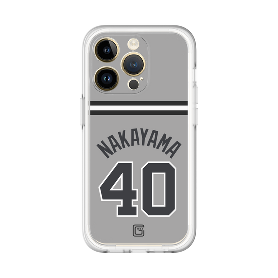 スリムプロテクションプレミアムケース［ 読売ジャイアンツ - #40 NAKAYAMA - ビジター ］