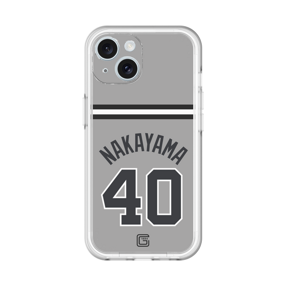 スリムプロテクションプレミアムケース［ 読売ジャイアンツ - #40 NAKAYAMA - ビジター ］