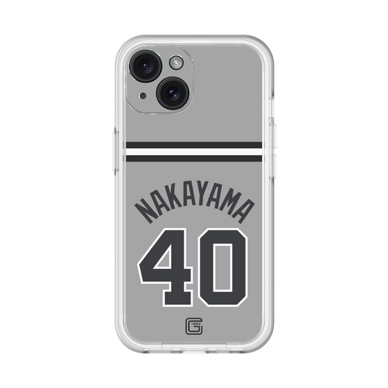 スリムプロテクションプレミアムケース［ 読売ジャイアンツ - #40 NAKAYAMA - ビジター ］