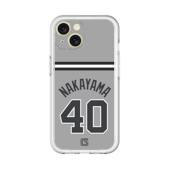 スリムプロテクションプレミアムケース［ 読売ジャイアンツ - #40 NAKAYAMA - ビジター ］