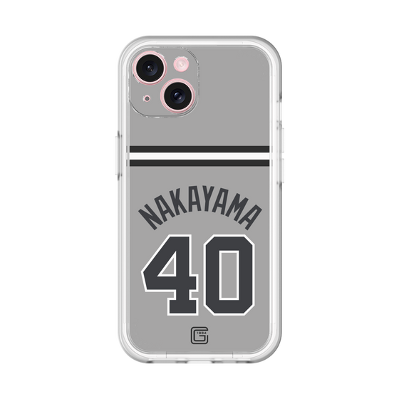 スリムプロテクションプレミアムケース［ 読売ジャイアンツ - #40 NAKAYAMA - ビジター ］