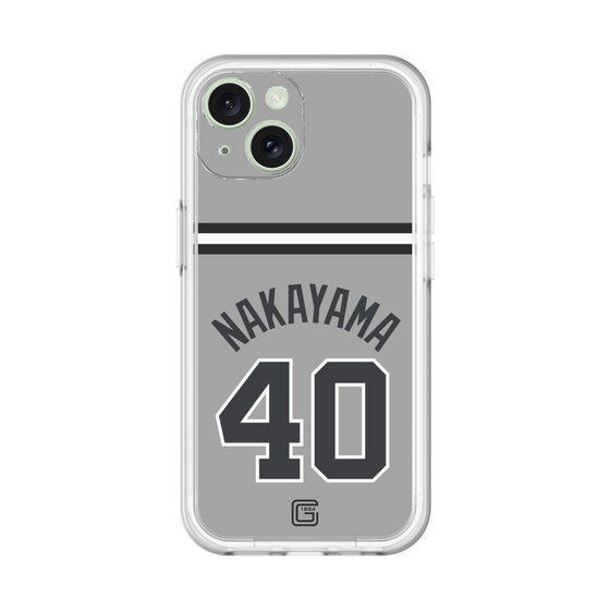 スリムプロテクションプレミアムケース［ 読売ジャイアンツ - #40 NAKAYAMA - ビジター ］
