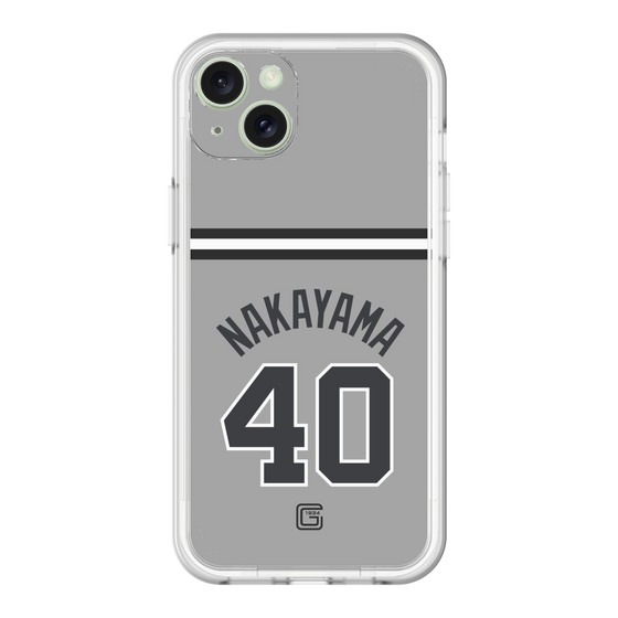 スリムプロテクションプレミアムケース［ 読売ジャイアンツ - #40 NAKAYAMA - ビジター ］