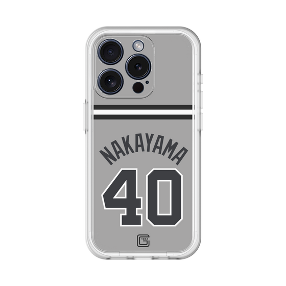 スリムプロテクションプレミアムケース［ 読売ジャイアンツ - #40 NAKAYAMA - ビジター ］