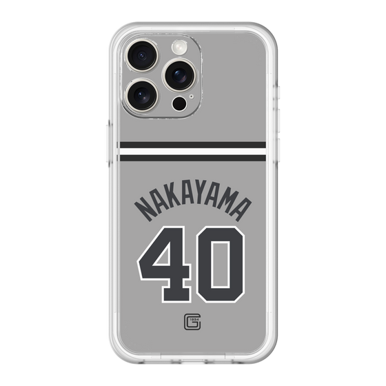 スリムプロテクションプレミアムケース［ 読売ジャイアンツ - #40 NAKAYAMA - ビジター ］