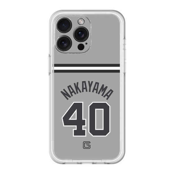 スリムプロテクションプレミアムケース［ 読売ジャイアンツ - #40 NAKAYAMA - ビジター ］