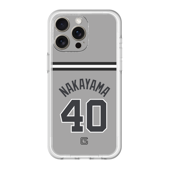 スリムプロテクションプレミアムケース［ 読売ジャイアンツ - #40 NAKAYAMA - ビジター ］