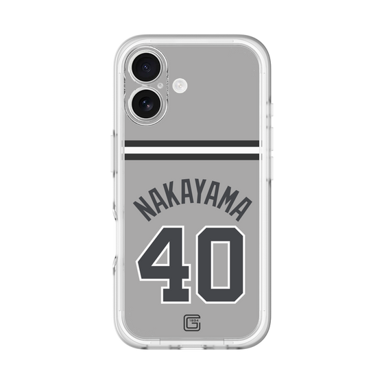 スリムプロテクションプレミアムケース［ 読売ジャイアンツ - #40 NAKAYAMA - ビジター ］