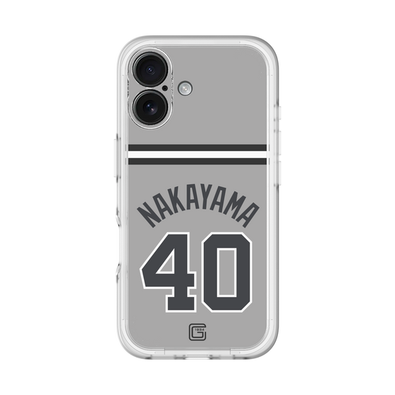スリムプロテクションプレミアムケース［ 読売ジャイアンツ - #40 NAKAYAMA - ビジター ］
