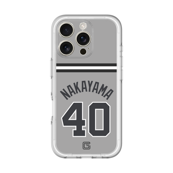 スリムプロテクションプレミアムケース［ 読売ジャイアンツ - #40 NAKAYAMA - ビジター ］