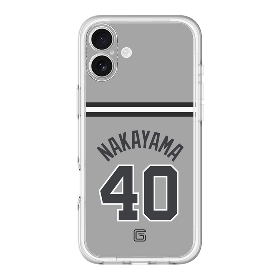 スリムプロテクションプレミアムケース［ 読売ジャイアンツ - #40 NAKAYAMA - ビジター ］