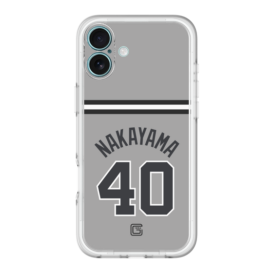 スリムプロテクションプレミアムケース［ 読売ジャイアンツ - #40 NAKAYAMA - ビジター ］