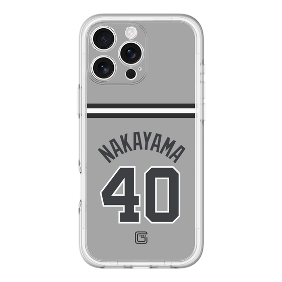 スリムプロテクションプレミアムケース［ 読売ジャイアンツ - #40 NAKAYAMA - ビジター ］