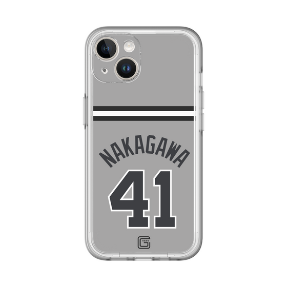 スリムプロテクションプレミアムケース［ 読売ジャイアンツ - #41 NAKAGAWA - ビジター ］