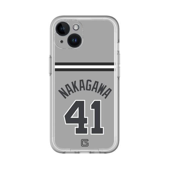 スリムプロテクションプレミアムケース［ 読売ジャイアンツ - #41 NAKAGAWA - ビジター ］