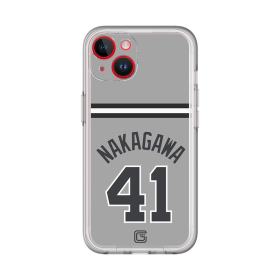 スリムプロテクションプレミアムケース［ 読売ジャイアンツ - #41 NAKAGAWA - ビジター ］