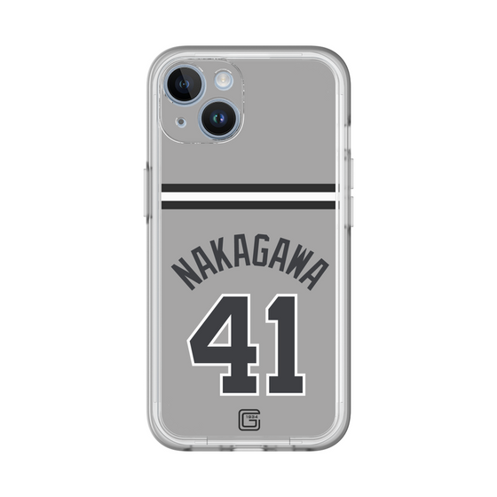 スリムプロテクションプレミアムケース［ 読売ジャイアンツ - #41 NAKAGAWA - ビジター ］