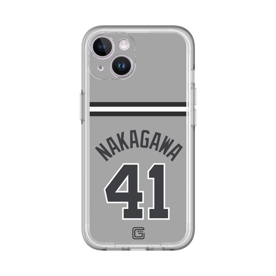 スリムプロテクションプレミアムケース［ 読売ジャイアンツ - #41 NAKAGAWA - ビジター ］