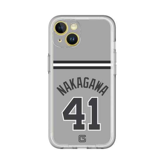 スリムプロテクションプレミアムケース［ 読売ジャイアンツ - #41 NAKAGAWA - ビジター ］