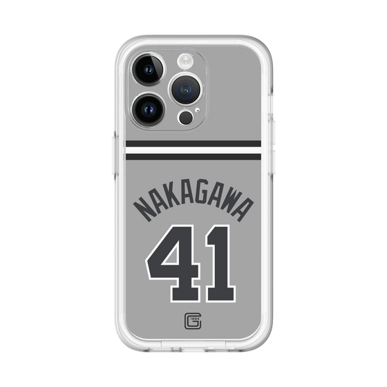 スリムプロテクションプレミアムケース［ 読売ジャイアンツ - #41 NAKAGAWA - ビジター ］
