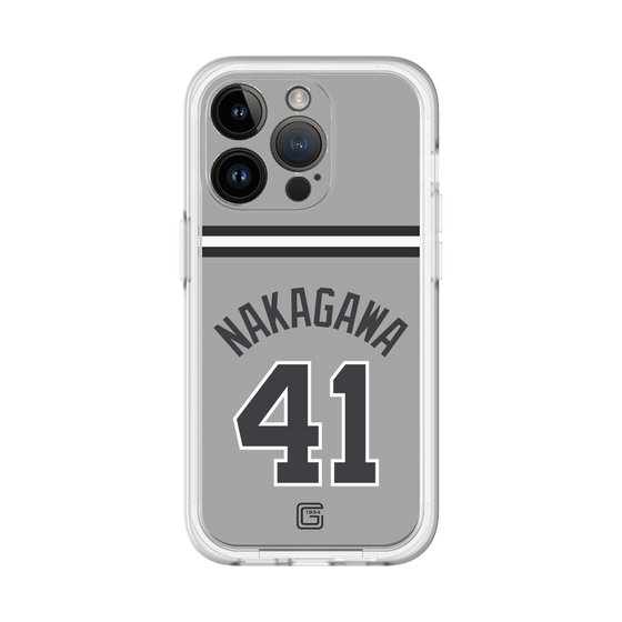 スリムプロテクションプレミアムケース［ 読売ジャイアンツ - #41 NAKAGAWA - ビジター ］