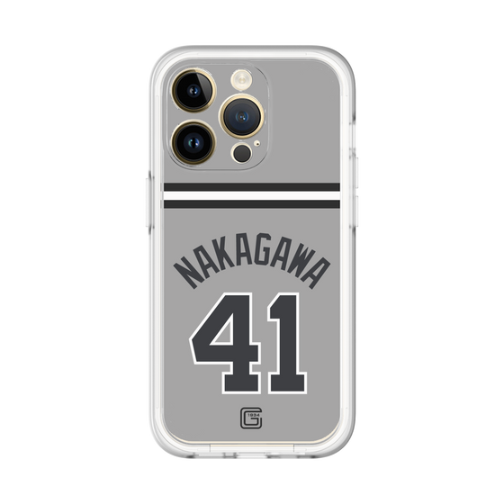 スリムプロテクションプレミアムケース［ 読売ジャイアンツ - #41 NAKAGAWA - ビジター ］