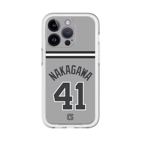 スリムプロテクションプレミアムケース［ 読売ジャイアンツ - #41 NAKAGAWA - ビジター ］