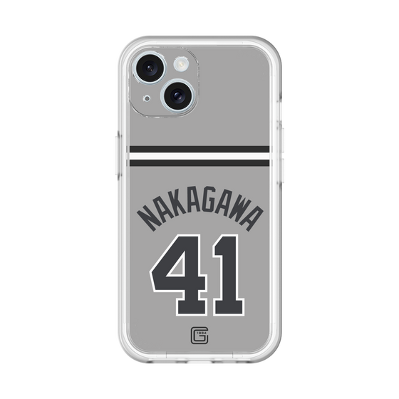 スリムプロテクションプレミアムケース［ 読売ジャイアンツ - #41 NAKAGAWA - ビジター ］