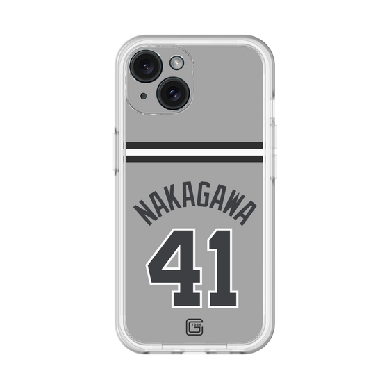 スリムプロテクションプレミアムケース［ 読売ジャイアンツ - #41 NAKAGAWA - ビジター ］