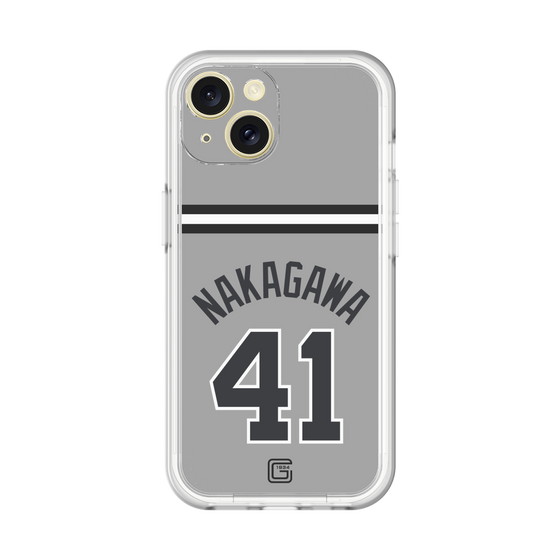 スリムプロテクションプレミアムケース［ 読売ジャイアンツ - #41 NAKAGAWA - ビジター ］