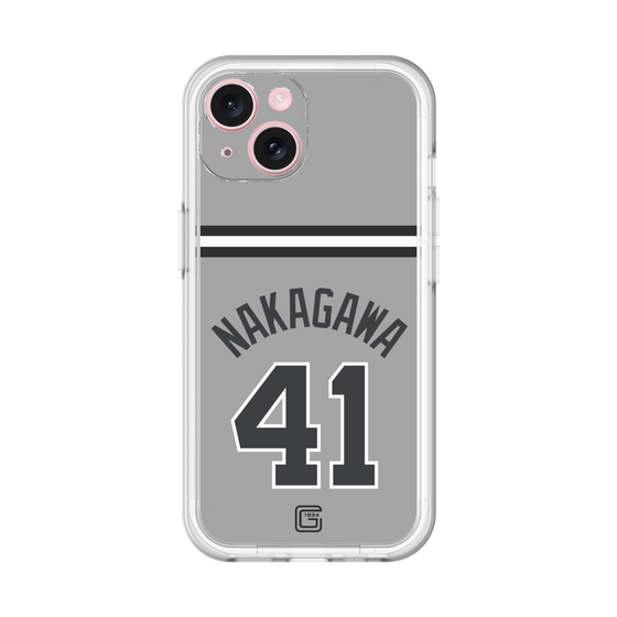 スリムプロテクションプレミアムケース［ 読売ジャイアンツ - #41 NAKAGAWA - ビジター ］