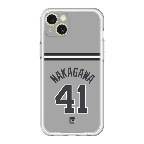 スリムプロテクションプレミアムケース［ 読売ジャイアンツ - #41 NAKAGAWA - ビジター ］