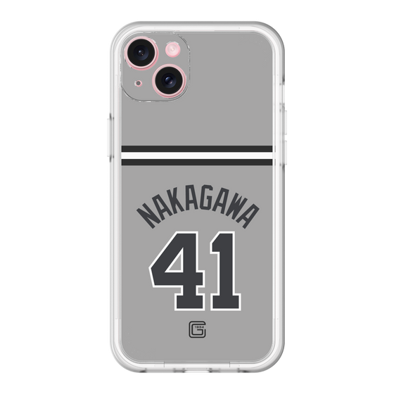 スリムプロテクションプレミアムケース［ 読売ジャイアンツ - #41 NAKAGAWA - ビジター ］