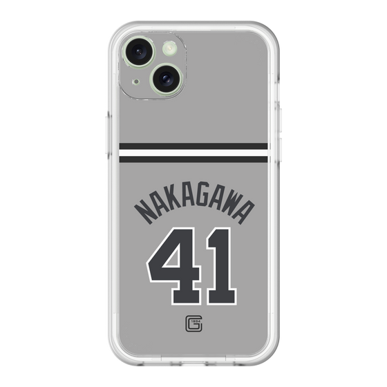スリムプロテクションプレミアムケース［ 読売ジャイアンツ - #41 NAKAGAWA - ビジター ］
