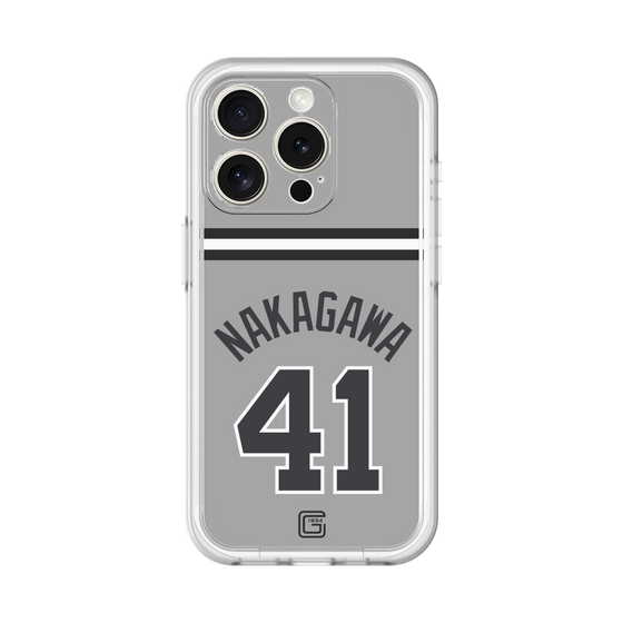 スリムプロテクションプレミアムケース［ 読売ジャイアンツ - #41 NAKAGAWA - ビジター ］