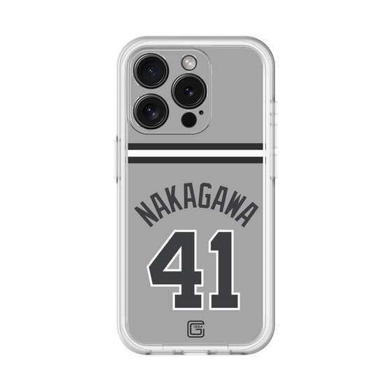 スリムプロテクションプレミアムケース［ 読売ジャイアンツ - #41 NAKAGAWA - ビジター ］