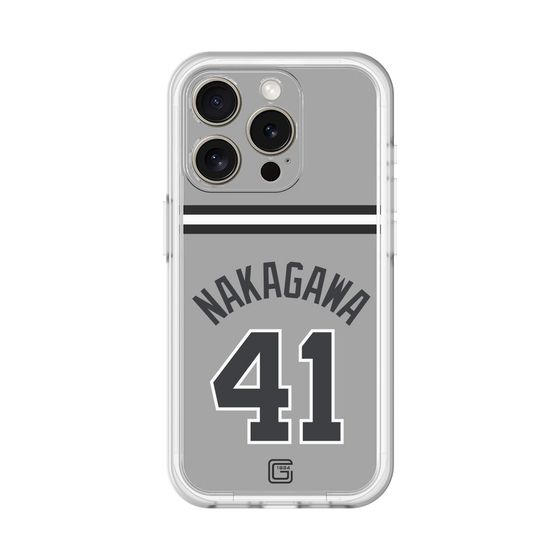 スリムプロテクションプレミアムケース［ 読売ジャイアンツ - #41 NAKAGAWA - ビジター ］