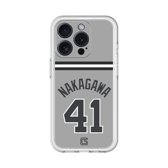 スリムプロテクションプレミアムケース［ 読売ジャイアンツ - #41 NAKAGAWA - ビジター ］
