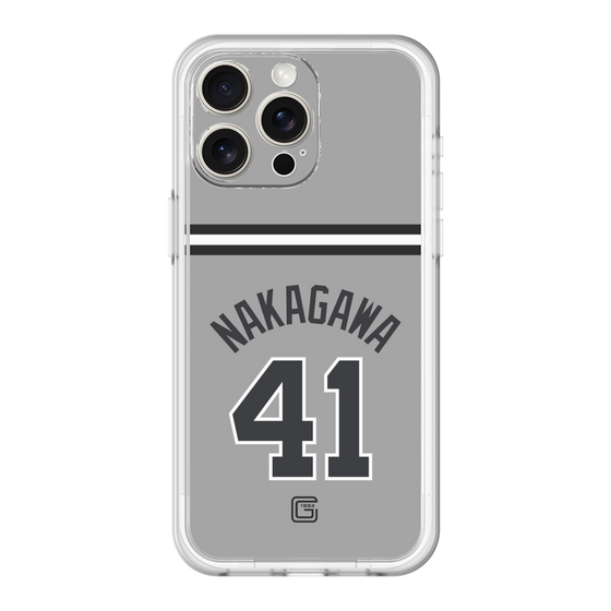 スリムプロテクションプレミアムケース［ 読売ジャイアンツ - #41 NAKAGAWA - ビジター ］