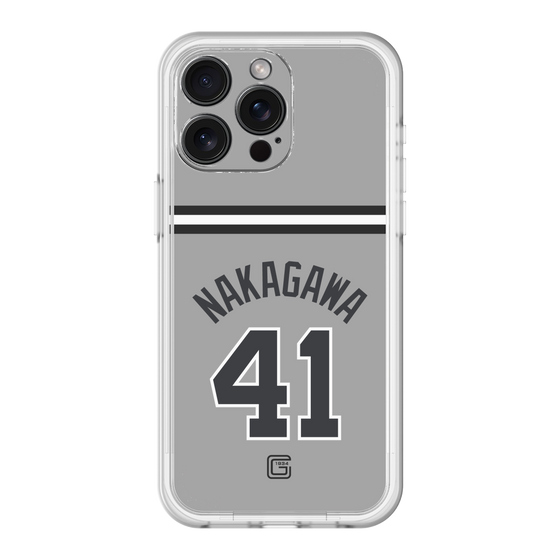 スリムプロテクションプレミアムケース［ 読売ジャイアンツ - #41 NAKAGAWA - ビジター ］