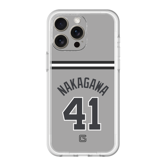 スリムプロテクションプレミアムケース［ 読売ジャイアンツ - #41 NAKAGAWA - ビジター ］