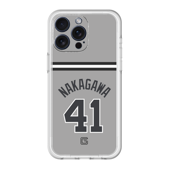 スリムプロテクションプレミアムケース［ 読売ジャイアンツ - #41 NAKAGAWA - ビジター ］