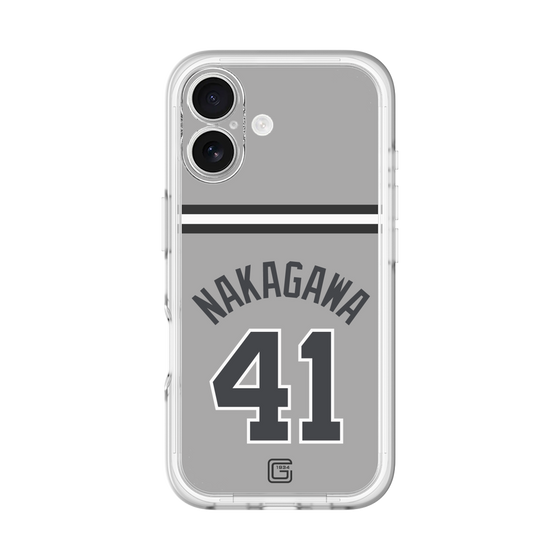 スリムプロテクションプレミアムケース［ 読売ジャイアンツ - #41 NAKAGAWA - ビジター ］